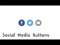 How to Create Modern Social Media Share Buttons CSS HTML English