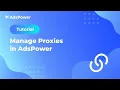 Tutorial How to Manage Proxies