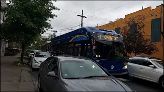 MTA 3 train shuttle bus B14 B17 B15 B6 bus action