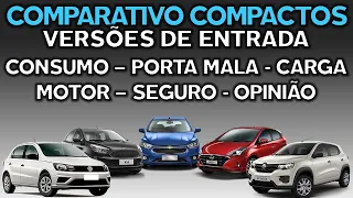 Comparativo Compactos de Entrada - Os Mais Vendidos