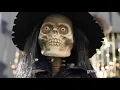 Interactive Skeleton Witch and Cat Grandin Road