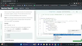 Plus Mince HackerRank problem in Javascript Array hackerRank Problems