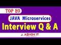 TOP 20 Java Microservices Interview Questions Answers Ashok IT