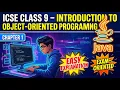 Class 9 Computer Applications Chapter 1 Introduction to Object-Oriented Programming