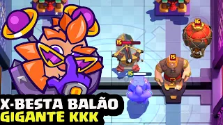 OS DECKS MALUCOS DA TEMPORADA NO CLASH ROYALE - MOMENTOS ENGRAÇADOS