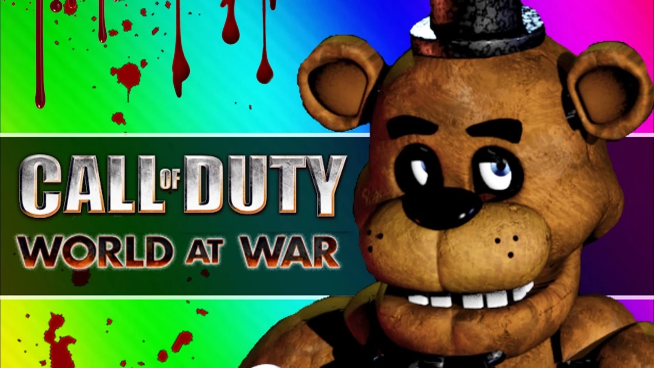 Five Fails at Freddy's (Call of Duty WaW Zombies Custom Maps, Mods, & Funny Moments)