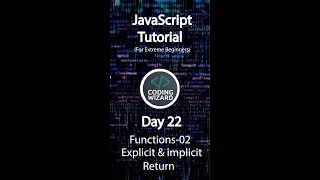 Day 22 of JavaScript Using implicit and explicit return using arrow functions