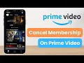 How to Cancel Amazon Prime Membership