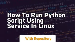How to run python script using service in linux