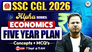 Five Year Plans of India | SSC CGL Economics Class 2026 | SSC CGL 2026 Economics By Rashid Sir