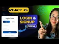 React Project How to Make Login Sign Up Form in React JS ReactJS Login Registration Form