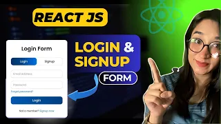 React Project How to Make Login Sign Up Form in React JS ReactJS Login Registration Form