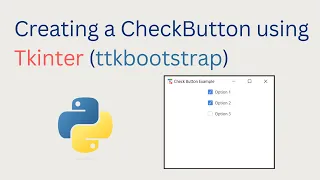How to Create Check Buttons Check Boxes in tkinter GUI using ttkbootstrap Library and Python