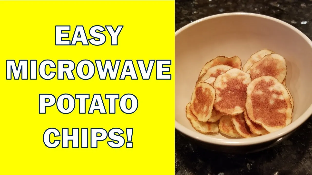 Healthy Potato Chips in Microwave - How to Make Homemade Potato chips!