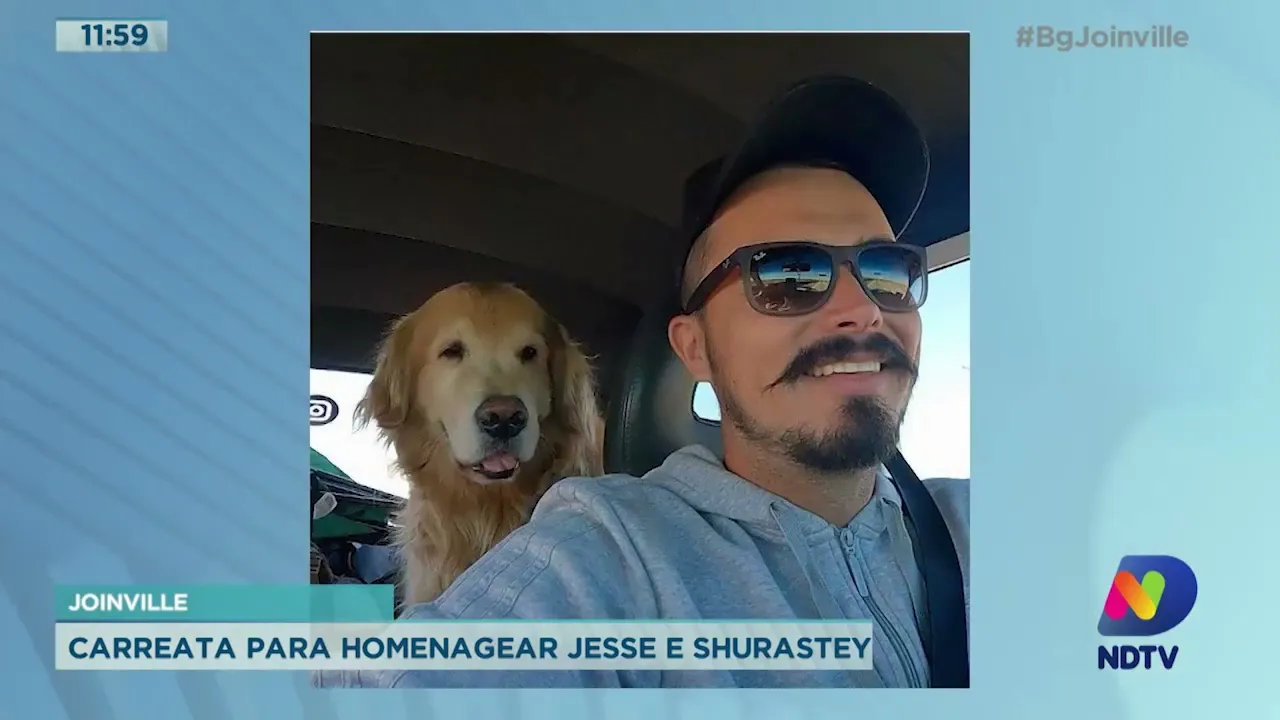 Joinville: carreata para homenagear Jesse e Shurastey