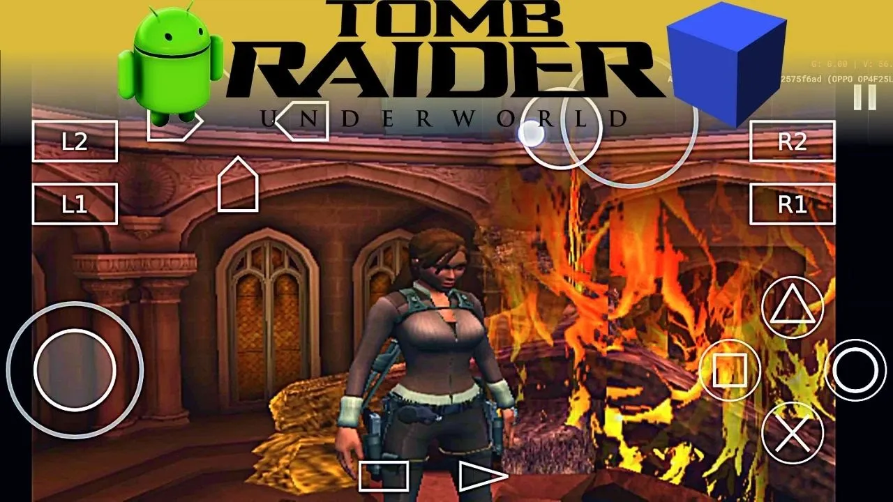 Tomb Raider Underworld PS2 Emulator Android Gameplay - Aether SX2 APK - Tomb Raider Mobile - 2022