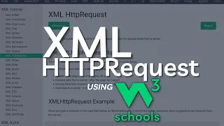 W3Schools XML HTTPRequest Object XML Tutorial for beginners W3Schools XML Tutorial