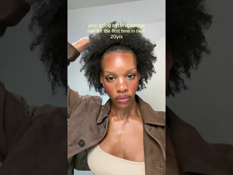 why am I so scared y’all #4chair #naturalhairtiktok #naturalhairtiktok #afrohair