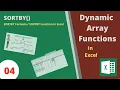 04 SORTBY Formula in Excel Dynamic Array Function SORT Vs SORTBY