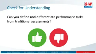 Performance Tasks Putting Learning into Action