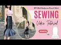 DIY Bodycon Midi Pencil Skirt Ranya Skirt Sewing Tutorial Sewing Pattern