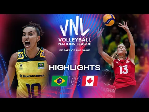 Download MP3 🇧🇷 BRA vs. 🇨🇦 CAN - Highlights | Week 1 | Women's VNL 2024