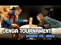 Jenga Tournament Bobby vs Abby in Round 1