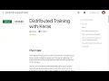 Distributed Training with Keras