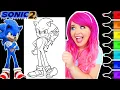 Coloring Sonic 2 Sonic The Hedgehog Movie Coloring