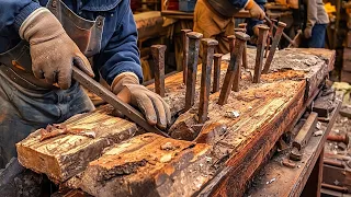 No One Thought This Nail-Strewn Old Wood Could Become a Stunning Luxury Masterpiece!