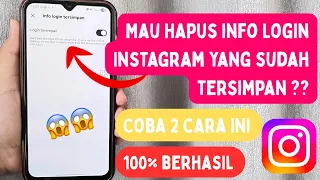 cara menghapus login tersimpan di instagram