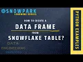 Create Snowpark Data Frames From Snowflake Tables Snowpark Python Tutorial With Example