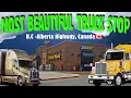 Flying J Travel Center The Most Beautiful one on British Columbia-Alberta Highway Canada