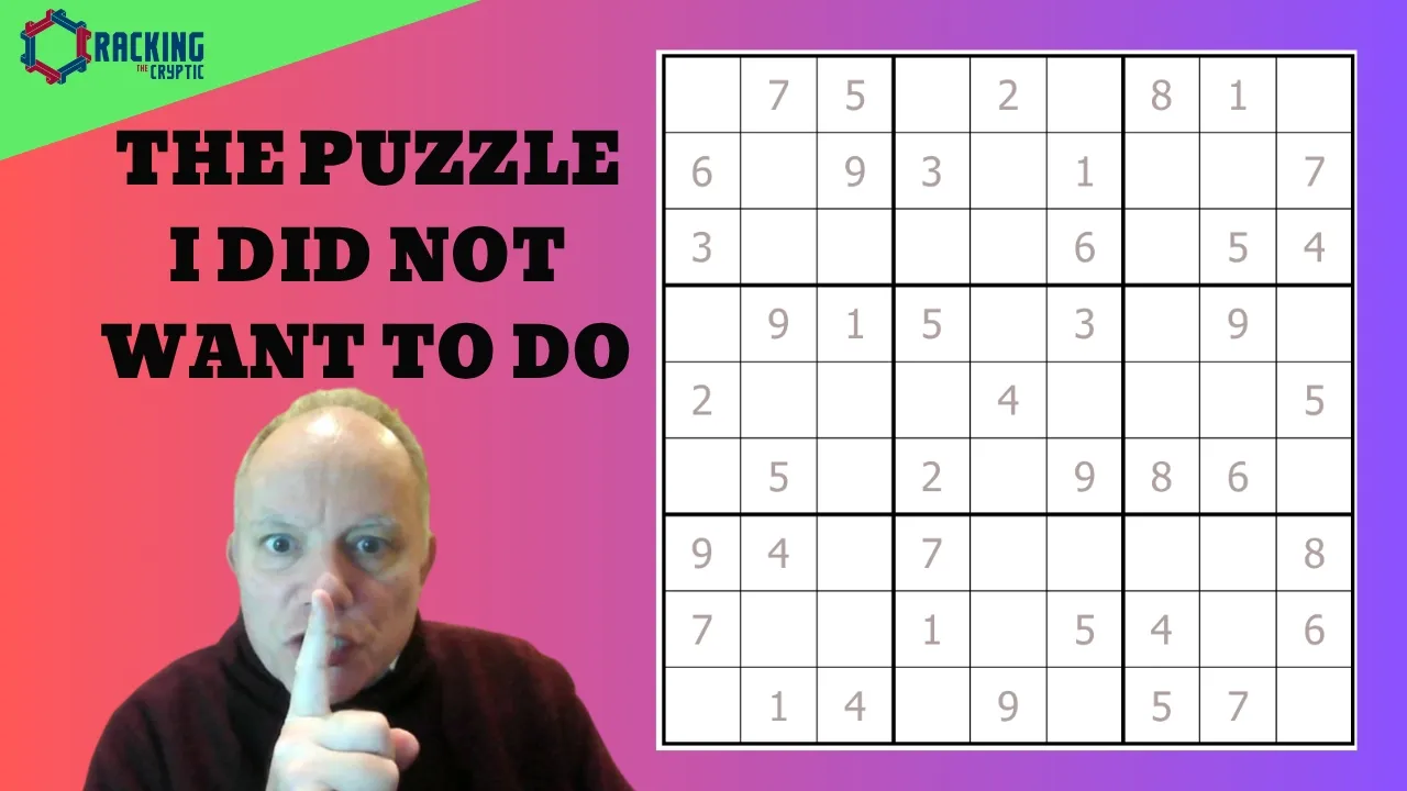 The Puzzle I did not Want to Do
