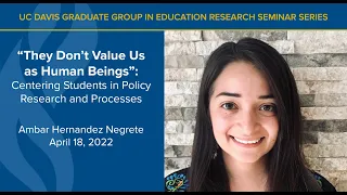 They Don t Value Us as Human Beings Centering Students in Policy Research and Processes