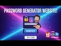 Build a Beautiful Password Generator Website HTML CSS JavaScript Project for Beginners