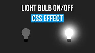 Light Bulb Toggle HTML CSS JavaScript