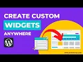 How to Create Custom Widgets for WordPress - No Coding step by step