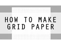 How to Make Grid Paper using WordArt - Easy DIY Printable