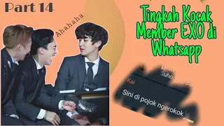 Download Member EXO kalo bikin grup Whatsapp ya kaya gini - Fake Chat EXO Sambung Lagu [part 14] MP3