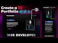 Build a 3D Portfolio Website with React TailwindCSS Spline Full Beginner Tutorial