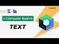 Text in Jetpack Compose English Android Studio