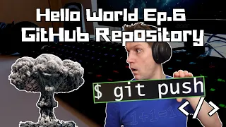 Hello World Ep 6 GitHub Repository and Feature Branch Merging Web Development