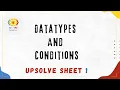 Up solve Sheet 1 Data types Conditions Level 0 Wave 2