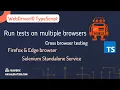 Cross browser testing in webdriverIO firefox Edge Selenium Standalone Service