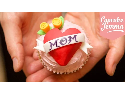 Download MP3 Heart Tattoo Cupcake Decoration Tutorial | Cupcake Jemma