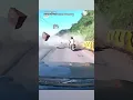 Rockslide Smashes Car On Mountain Road