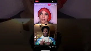 Datbitchbarbi roast a guy on IG live