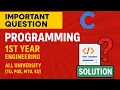 important question and their solution C programming part 1 engineering