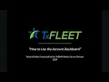 TxFLEET Dashboard Tutorial